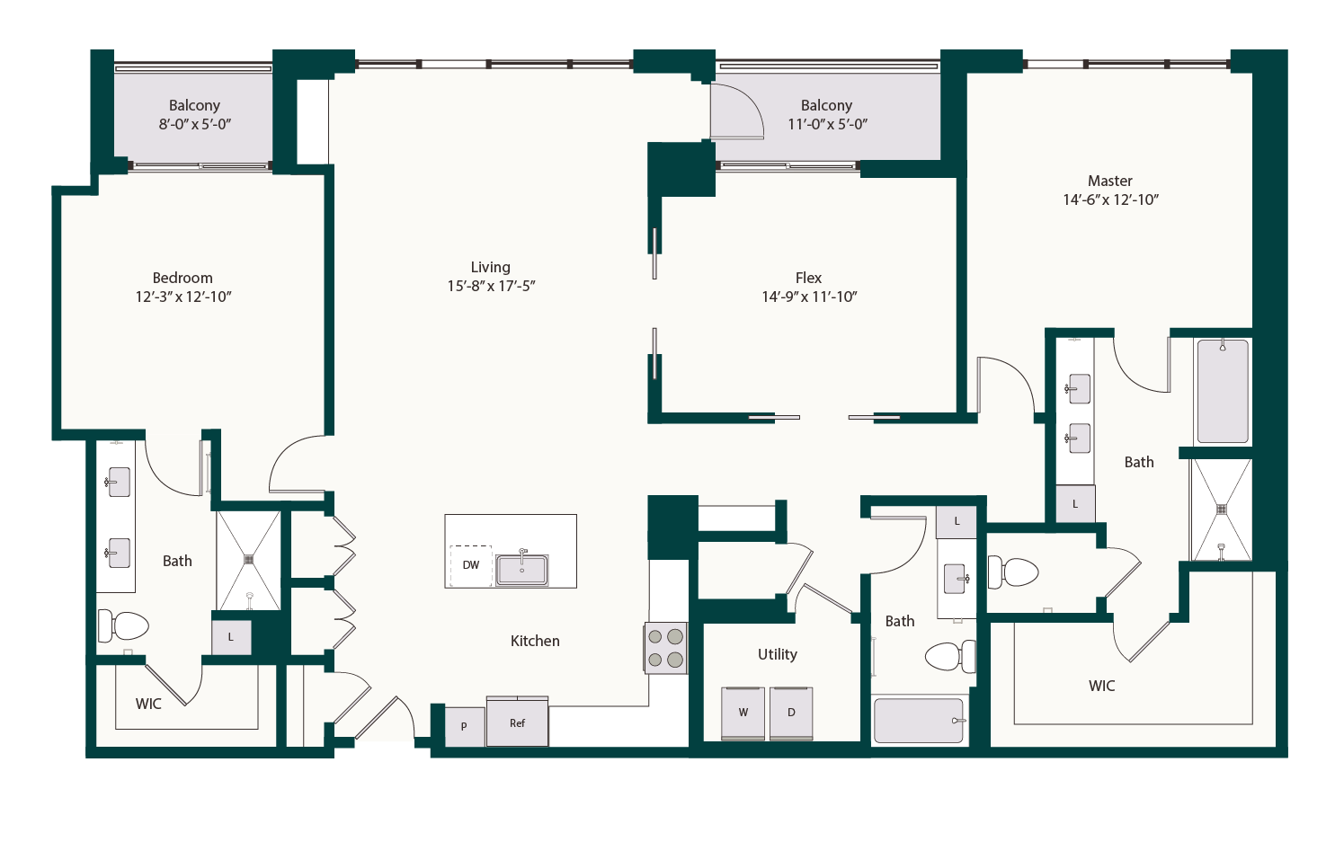 Floor plan layout diagram for B9